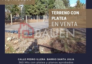 Terreno con Platea, Barrio Santa Julia, Junin de los Andes, Neuquen